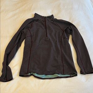 Patagonia Maroon and Teal Caprilene Base Layer